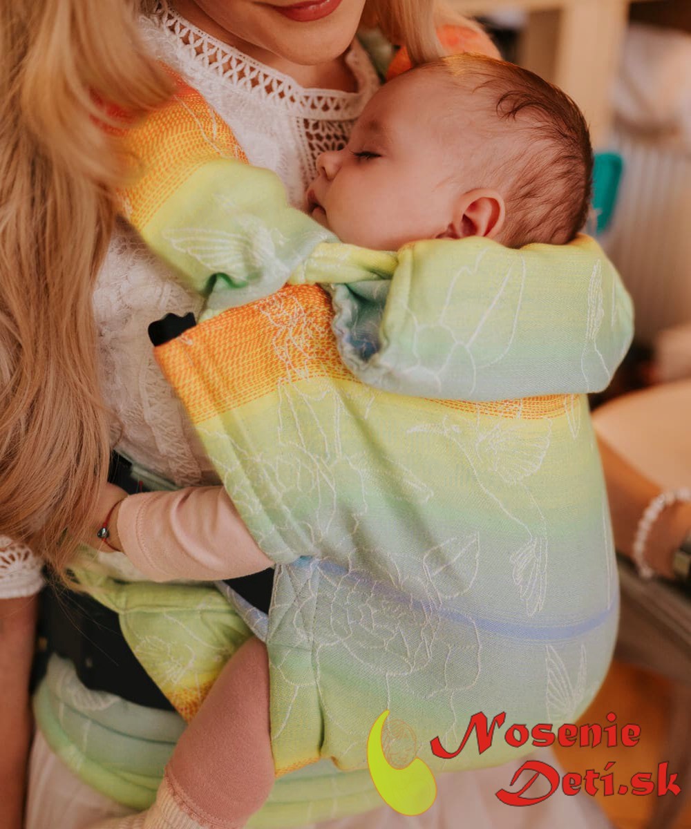Nosič na nosenie detí Rischino Flexible Pivony Rainbow