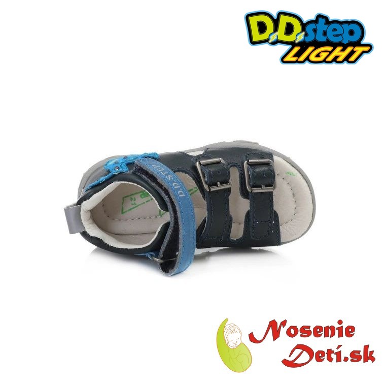 Chlapecké svítící sandály D.D. Step modré Dino AC290-816A