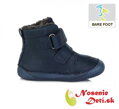 Dětské chlapecké zimní barefoot boty DD Step Tmavě modré Pavouček 070-111