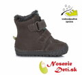 Chlapecké zimní kožené boty DD Step Šedé Dino 029-394