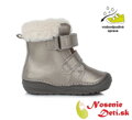 Dievčenske zimné topánky čižmy DD Step Bronze Kožúšok 071-374A
