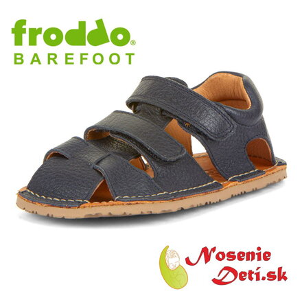 Froddo dětské barefoot sandály Flexy Avi Dark Blue