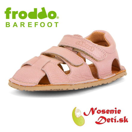 Froddo dětské barefoot sandály Flexy Avi Pink